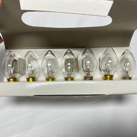 C7 1/2 Green Cord 7 Decorative Lights String Set For Indoor or Outdoor Use - Picture 6 of 6